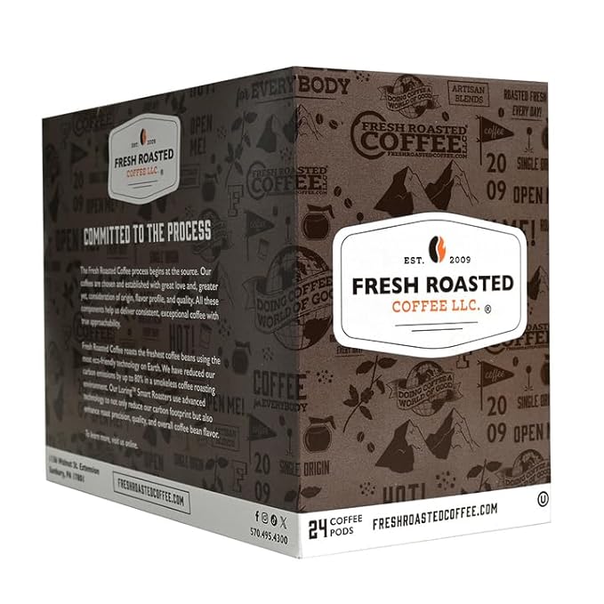 Fresh Roasted Coffee, Decaf Irish Cream, Flavored Coffee Pods, K-Cup Compatible, 96 Count