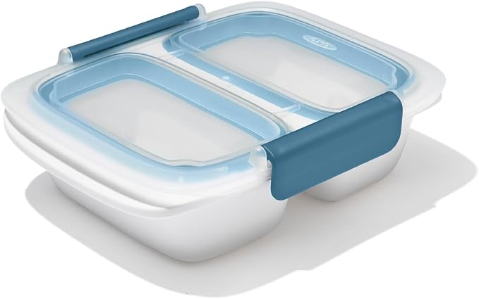 OXO Good Grips Prep and Go 2 Cup Divided Container - Ocean Blue