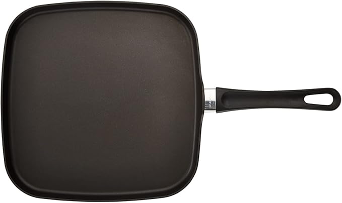 Scanpan Classic 11 inch Square Nonstick Griddle – Compatible with Gas and Electric Stovetops, Metal Utensil Safe, Oven Safe to 500°F, Dishwasher Safe