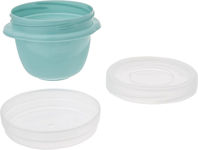 Rubbermaid TakeAlongs Snacking Food Storage Containers, 1.2 Cup, Colors may vary