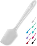 DI ORO Silicone Spatula - 600°F Heat-Resistant Rubber Kitchen Spatula for Baking, Scraping, & Mixing - BPA Free Nonstick Cookware Safe Flexible Utensil for Cooking - Seamless & Dishwasher Safe (Stone)