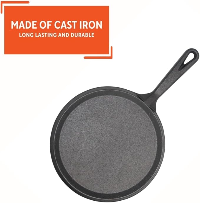 IMUSA 9.5in Cast Iron Preseasoned Comal