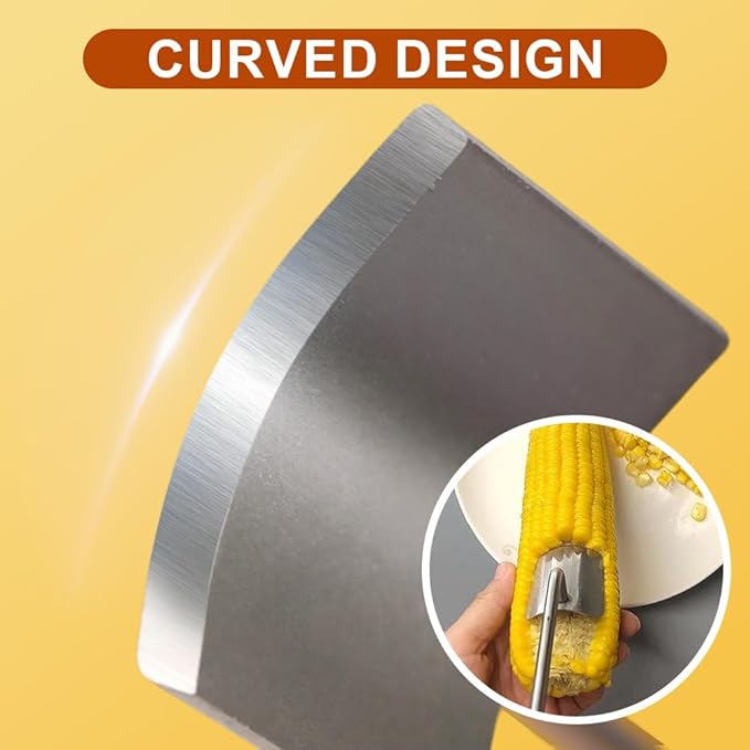 Easy Clean Corn Cob Peeler, 2024 New Corn Peeler for Corn On The Cob Corn Cob Stripper Corn on the Cob Remover, Stainless Steel Corn Stripping Tool for Home Kitchen, Restaurant Chef (1)