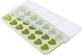 Silicone Heart Shaped Ice Cube Tray with Lid,21 Holes Small Heart Ice Cube Tray Ice mold,Mini Silicone Ice Tray,Easy to Remove,Easy to Clean,BPA Free