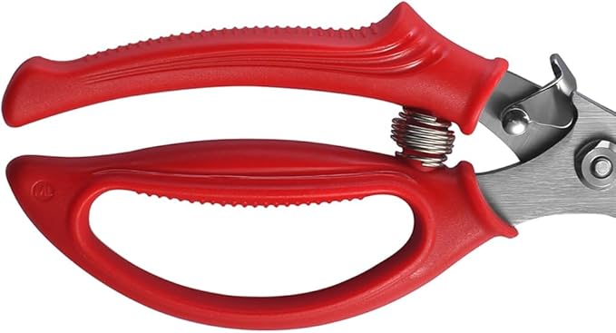 Heavy Duty Poultry Shears - Kitchen Scissors for Cutting Chicken, Poultry, Game, Meat - Chopping Vegetable - Spring Loaded - Red
