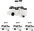 Kamenstein 5244227 Empty Jars With Black Cap, 3-Ounce (Pack of 48)