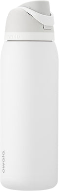 Owala FreeSip Insulated Stainless Steel Water Bottle with Straw, BPA-Free Sports Water Bottle, Great for Travel, 40 Oz, Shy Marshmallow