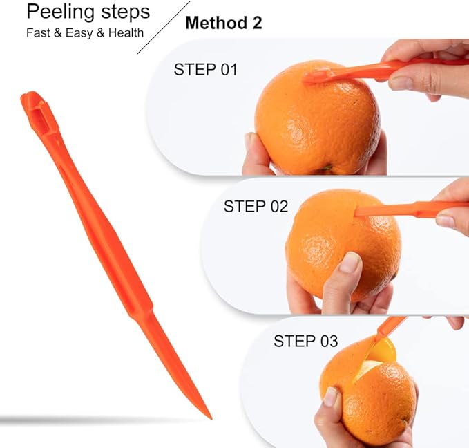 6 Pcs Kitchen Vegetable Potato Peeler Set, Including Corn Peeler, Corn Stripper for Corn on the Cob Tool, Potato, Carrot, Apple Peelers + Orange Peeler Tool, Y Peeler for Veggie & Fruit(Color-1)