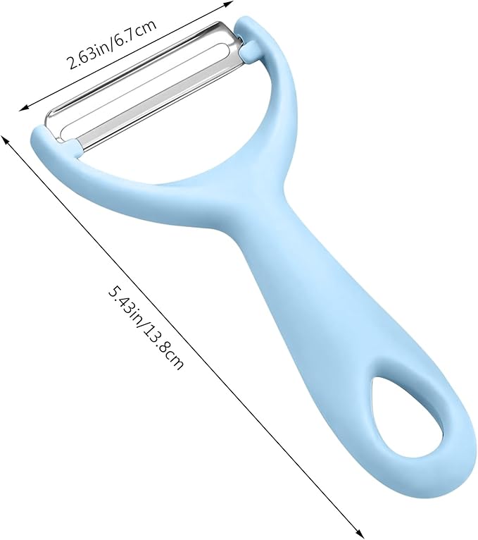 Apple Peeler:Pear Fruit Vegetable Peeler,Manual peeler for Peeling Apples, Pears, Cucumber;Garlic Carrot Potato Cheese Zester Grater, Essential Kitchen Tool(2-Pack) (blue)