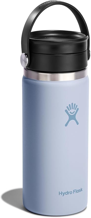 Hydro Flask Flex Sip Coffee Tumbler – Insulated Stainless Steel, Non Spill, Leak Proof Travel Coffee Cup 16 Oz Surf Blue