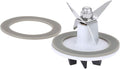 Blender Blade Cutting with 2 Gasket Sealing, Replacement for Cuisinart CBT-500, SB5600, CB600, BFP703, BFP-703, BFP703B, BFP-703CH, SPB7, SPB-7BK, CB8, CB9, BFP-703