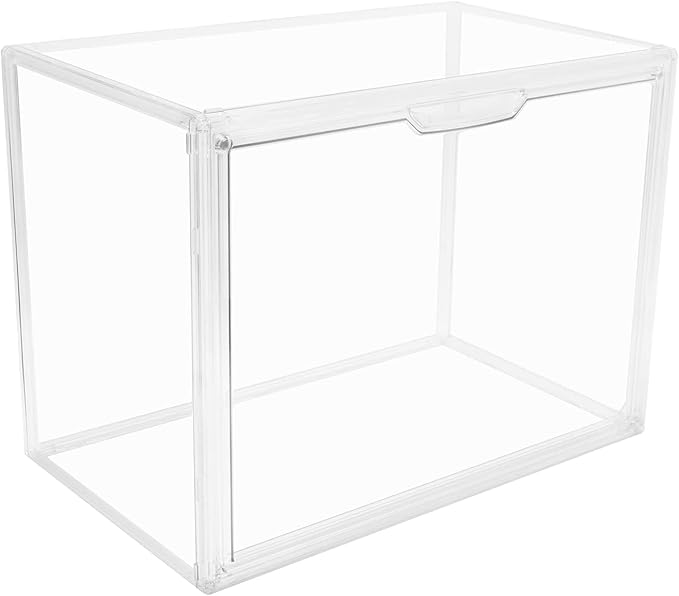 Clear Stackable Plastic Storage Bins with Lid (Clear-L-1 Pack)