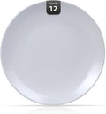 Stoneware Coupe Commercial Grade Dinnerware, Matte White, Plate 12.25", Case of 12