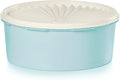 Tupperware Heritage Collection 7.6 Cup Cookie Canister, Vintage Blue Color, Dishwasher Safe and BPA Free Container (1.8 L)