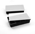 Ice Cube Trays with Lids Large Size Silicone Square Ice Cube Molds for making 8 Giant Ice Cubes for Whiskey and Cocktails, Keep Drinks Chilled, Reusable and BPA Free 2 Pack