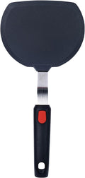 Silicone Pancake Spatula Flipper – Wide Beveled Edge Turner with Stainless Steel Handle | Heat Resistant Non-Stick Large Silicone Spatula for Cooking & Pancakes