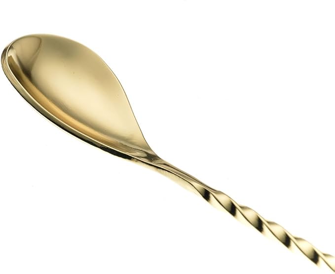 Barfly Teardrop Bar Spoon, End 19 5/8" (50 cm), Gold