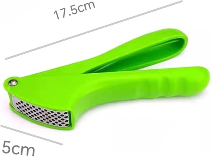Garlic Press Dicer Wheel, Plastic Garlic Masher, Simple Household Manual Kitchen Tool with Garlic Press Box (rotundity)