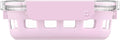 Ello Duraglass Meal Prep Container, 1.75 cup- Glass Food Storage Container with Silicone Sleeve and Airtight BPA-Free Plastic Lid, Dishwasher, Microwave, and Freezer Safe, Cashmere Pink