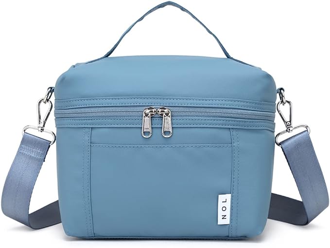 NOL Natural Organic Lifestyle Insulated Lunch Bags for Women Cooler Bag Lightweight Nylon Waterproof Lunch Box For Work