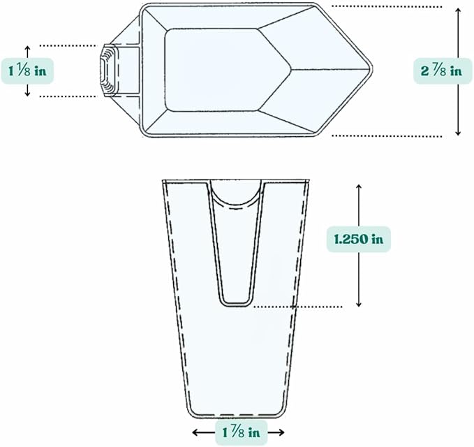 2 Cup (1 Pint | 16 Oz. | 500 mL) Scoop for Measuring Coffee, Pet Food, Grains, Protein, Spices and Other Dry Goods (Pack of 10)