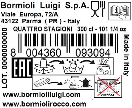 Bormioli Rocco Quattro Stagioni Maxi Collection - Gallon Jar - 3.78 Liter (128 oz.)