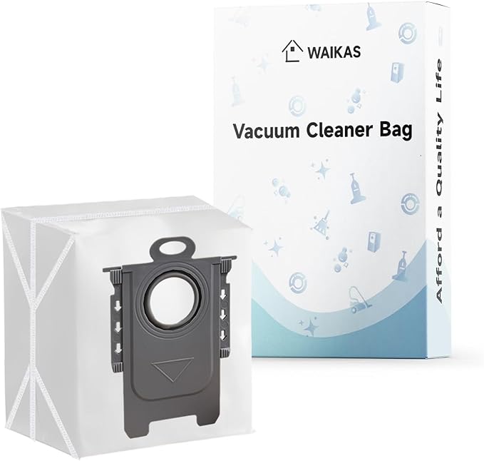 6 Pack Q5 vacuum bags for Roborock Q5 Max+, Q7 M5+, Q10 S5+, Q10 X5+, Q8 MAX+, Q7 MAX+, S7 Max Ultra, S8+ Robot Vacuum, Disposable Dirt Disposal Bags