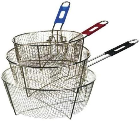 Lodge Silver Deep Fry Basket - Nickel-Plated Steel Deep Fry Basket - 11.5 Inch