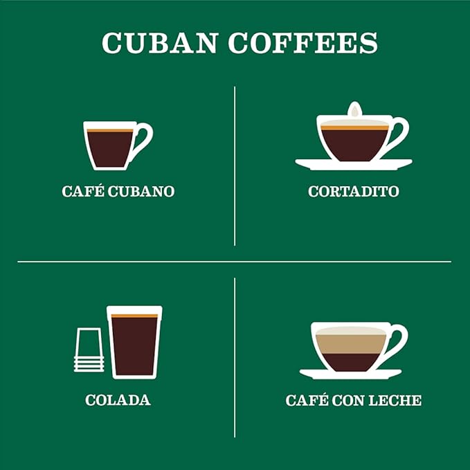Cafe La Llave Cuban-Style Espresso Dark Roast Ground Coffee, 8-Pack (7 x 10 oz + 1 Bonus Cafe Gaviña), Rich and Bold