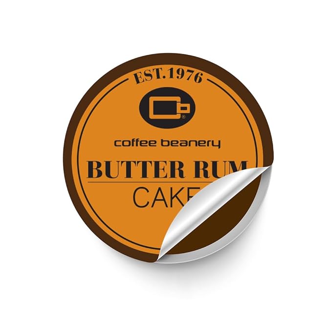 Butter Rum Cake Decaf Coffee Pods by Coffee Beanery | 192ct Bulk Flavored Decaf Coffee Pods Medium Roast Coffee