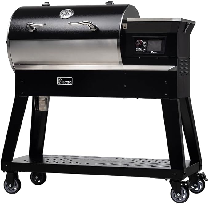 recteq Patio Legend 400 Pellet Smoker Grill, Pellet Grill with Wifi & App Connectivity, Outdoor Smokers Grills, Temp Range 180° to 700+°, Searing Essentials Bundle