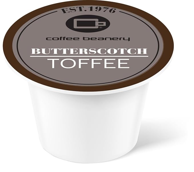 Butterscotch Toffee Coffee Pods by Coffee Beanery | 96ct Bulk Flavored Coffee Pods Medium Roast Coffee