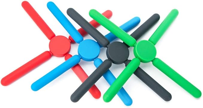3/Pack Foldable Silicone Trivets, FENGCHEN Folding Trivets, Non-Slip Collapsible Cross Compact Design Expandable Silicone Pot Holder,Green