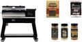 recteq Patio Legend 400 Pellet Smoker, Pellet Grill with Wifi & App Connectivity, Outdoor Smokers Grills, Wood Pellet Grills, Temp Range 180° to 700+°, Smoker Grill + Grilling Basics Bundle