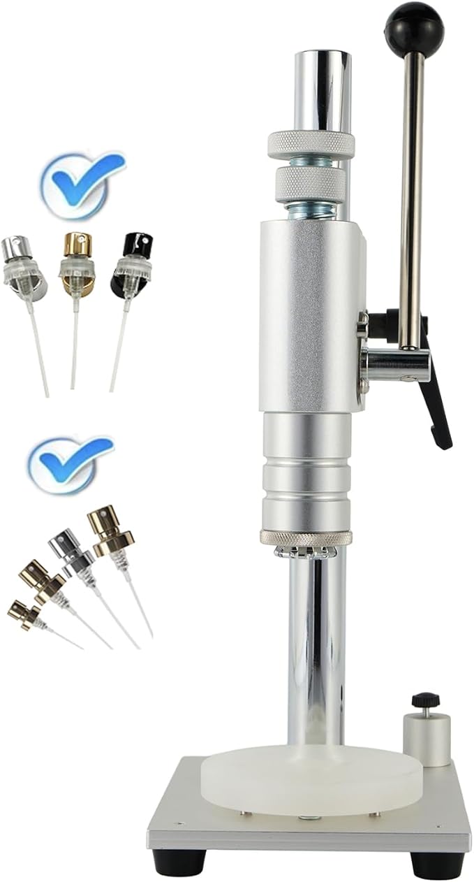 Yoolenatu Manual desktop perfume bottle crimping and capping tool machine, perfume bottle crimper,perfume bottle sealing machine (20 mm)