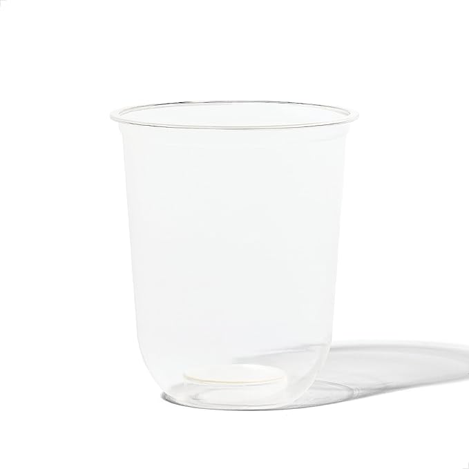 TOSSWARE NATURAL Arc - Plant Based Cups 16 oz - Plastic Alternative Cups for Parties, Bachelorettes, Weddings - Recyclable Clear Cold Cups - Set of 1000