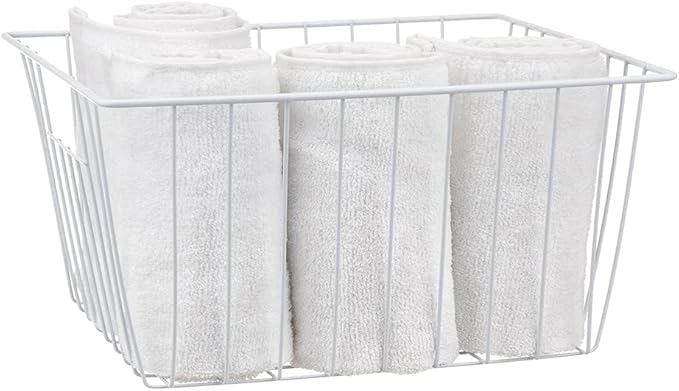 Freezer Storage Organizer Baskets, Household Refrigerator Chest Organization with Built-in Handles for Cabinets, Pantry, Closets, Bedrooms