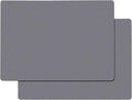 Gartful Extra Large Silicone Mats for Countertop, 28" by 20" Multipurpose Mat, Counter Table Protector, Desk Saver Pad, Placemat Nonstick Nonskid Heat-Resistant Pad, Dark Gray, 2PCS