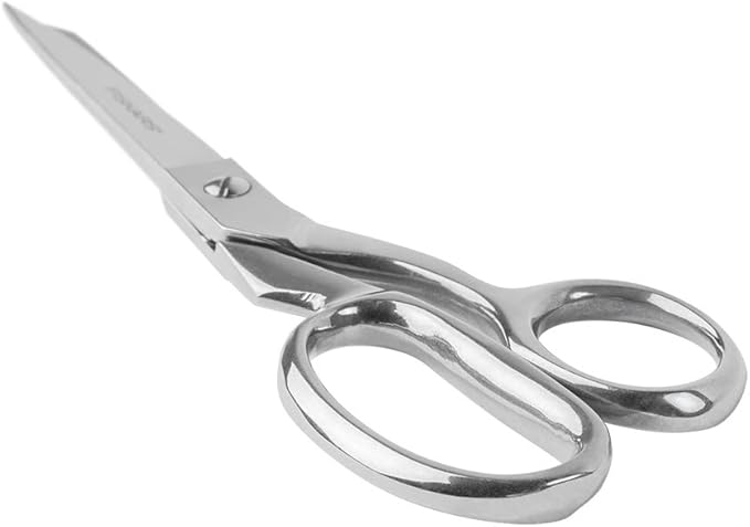 Fiskars Forged Scissors - 8" Stainless Steel - Paper and Fabric Scissors for Office, Arts, and Crafts - Silver