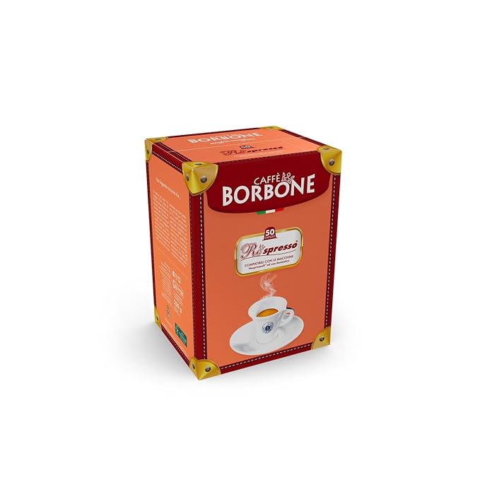 Caffè Borbone Black Blend Nespresso Compatible Espresso Coffee Pods, 50 Count Espresso Pods