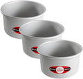 Fat Daddio's Anodized Aluminum Round Cake Pan, 7 x 4 Inch (Pack of 3)