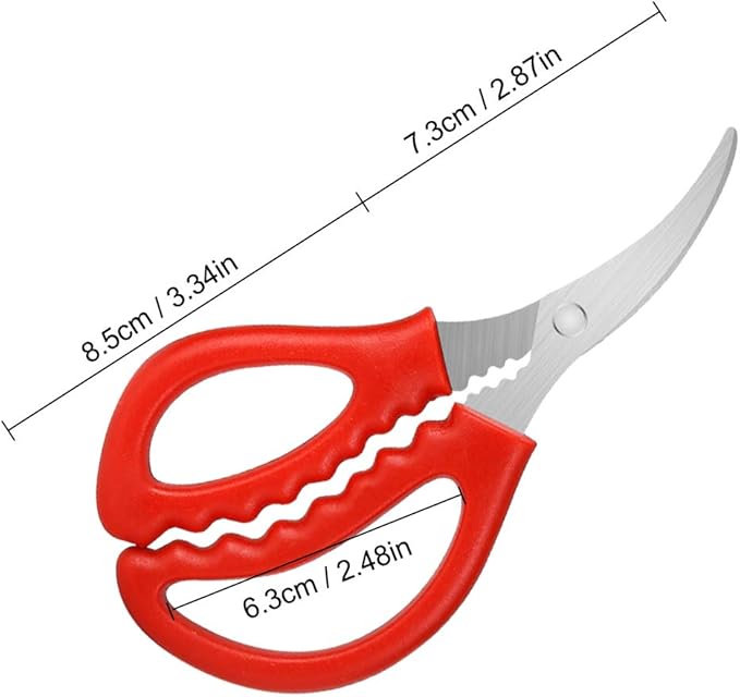 Calary 8Pcs Seafood Scissors Crab Scissors Seafood Shears Multifunctional Crab Leg Crackers and Tools