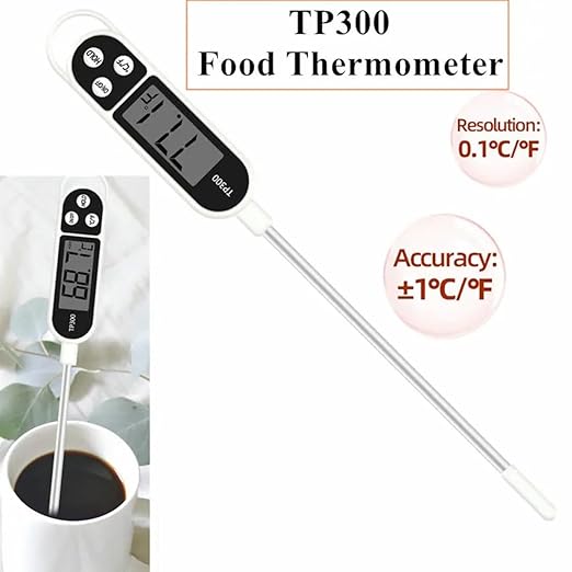 3pcs Candy Thermometer Digital Instant Read for Meat Kitchen Cooking Food Oil Deep Fry BBQ Grill Smoker (3, 9.4in)