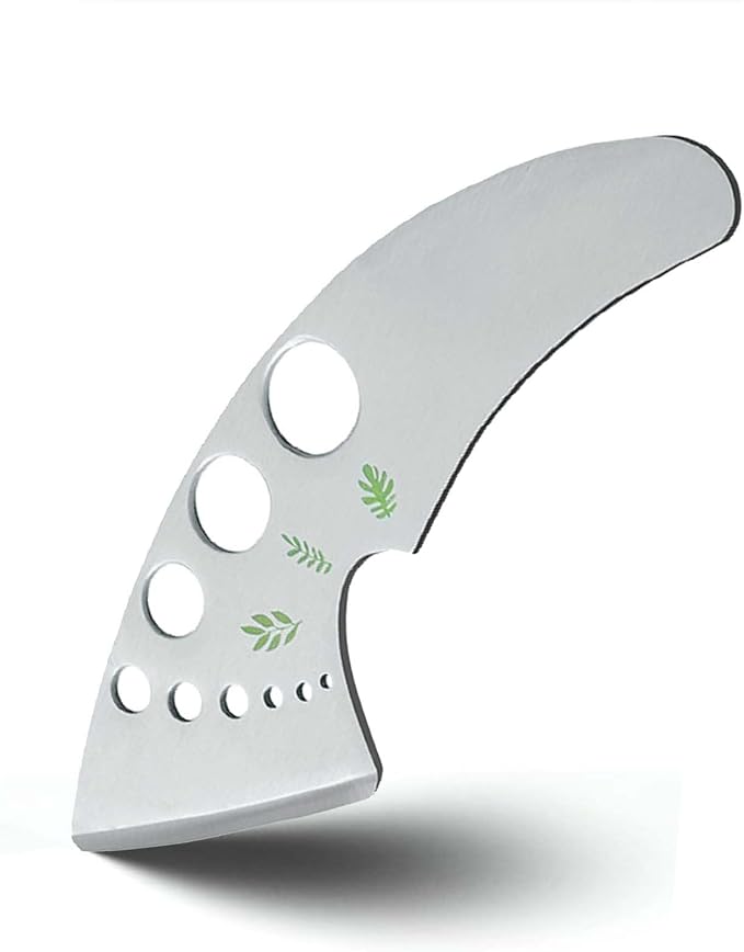 Professional 430 Stainless Steel Herb Leaf Stripper with Multi-Size Holes & Precision Blade - Kitchen Essentials for Parsley, Cilantro and Leafy Greens