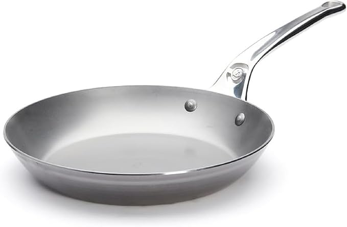 De Buyer MINERAL B Pro Carbon Steel Fry Pan - 11” Diameter, 8.3” Cooking Surface - Ideal for Searing, Sauteing & Reheating - PFAS, PFOA & PFOS Free - Made in France