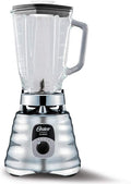 Oster Original 3 Speed Chrome Blender, 6 Times more Durable Motor, 10 Times Stronger, 5 Cup Glass Jar