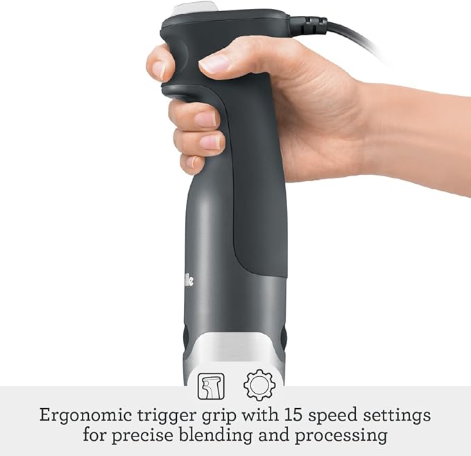 Breville BSB510XL Control Grip Immersion Blender, Brushed Stainless Steel