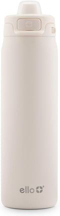 Ello Pop & Fill Stainless Steel Water Bottle with Quick Fill Technology, Double Walled Vacuum Insulated Metal, Leak Proof Locking Lid, Sip & Chug, BPA Free, Holiday Gift for Him Her, 22oz, 32oz, 40oz