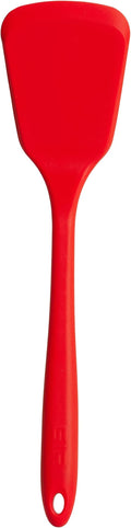 GIR: Get It Right Silicone Spatula Turner - 13-Inch Red - Nonstick Heat-Resistant Silicone Cooking Spatula - Pancake Flipper & BBQ Utensil - Flexible Tip & Sturdy Core
