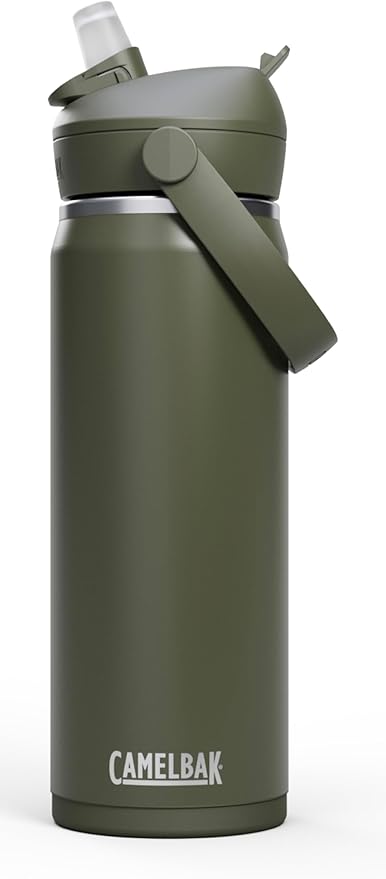 CamelBak Thrive Flip Straw Insulated Stainless Steel Water Bottle Moss, 20oz